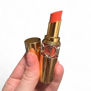YSL shine lipstick orange majorelle